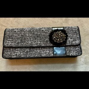 J.Renee Black baguette clutch purse. Perfect for night out!